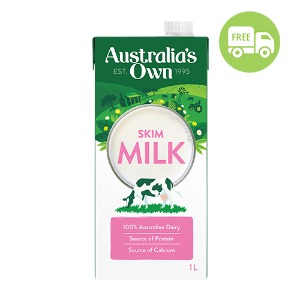 오스트렐리아스밀크 스킴 우유 1L*12개입 (1BOX)  호주 무지방 멸균우유